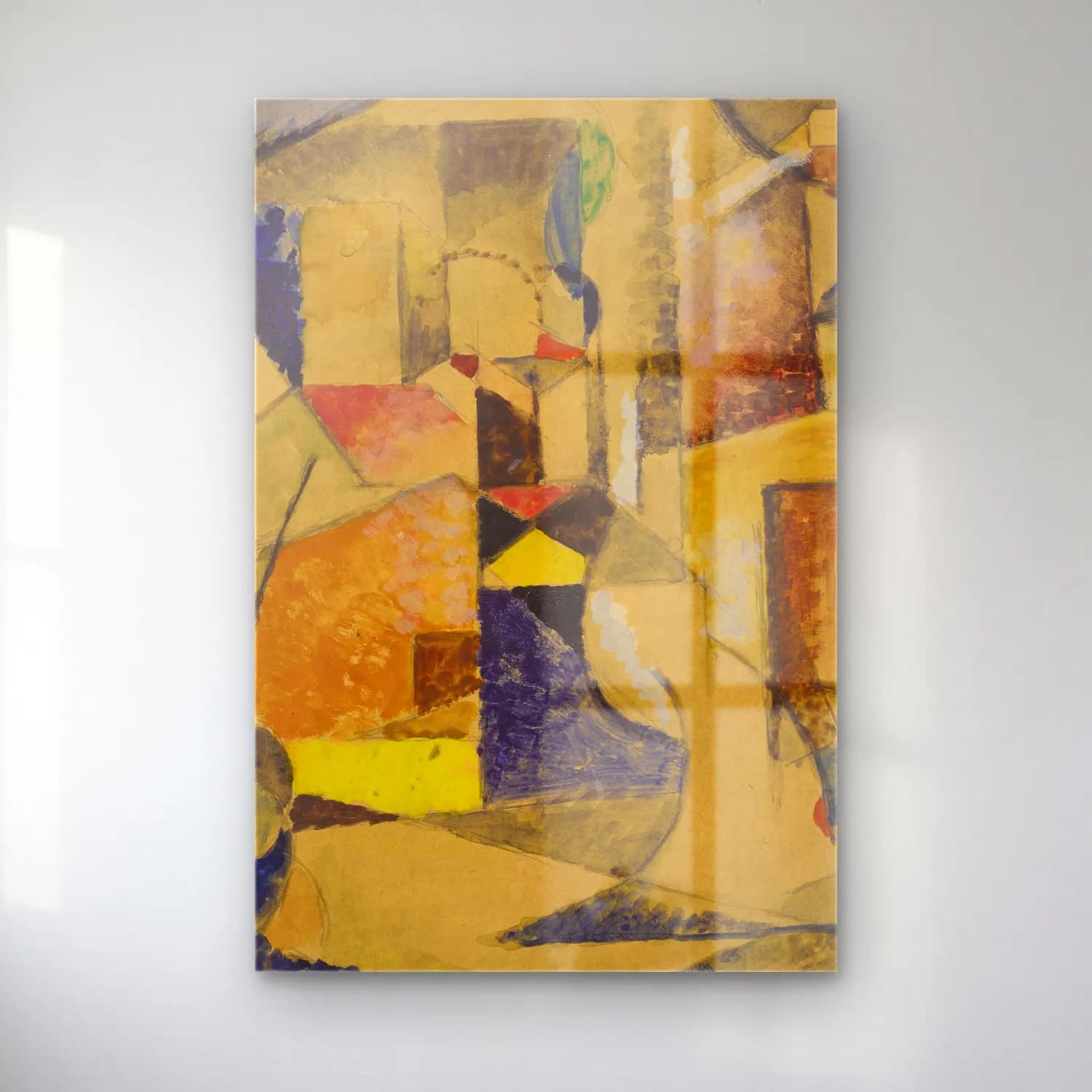 Albert Gleizes – Composition cam tablo — Albert Gleizes – Composition — modern soyut soyut formlar