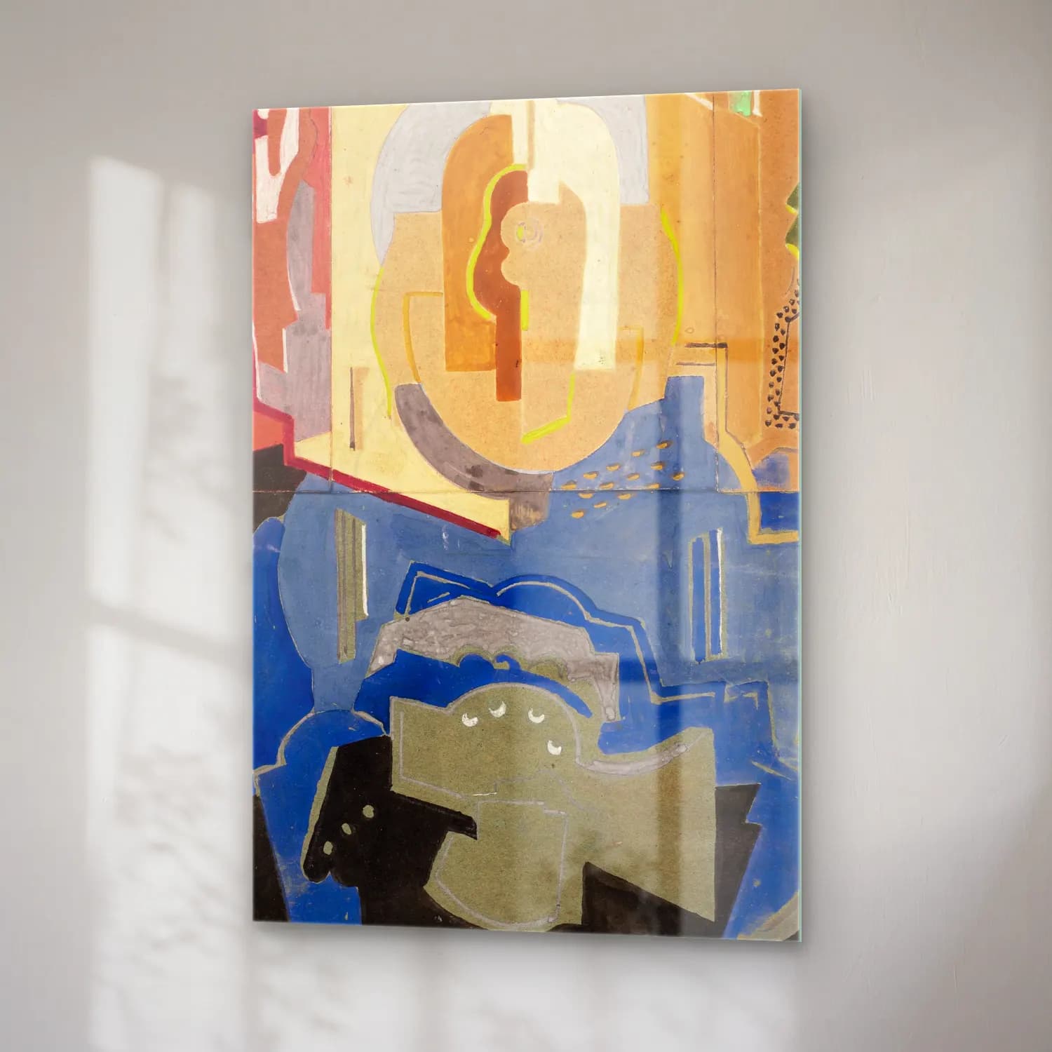 Albert Gleizes – Composition à quatre éléments cam tablo — sağ açıdan görünüm
