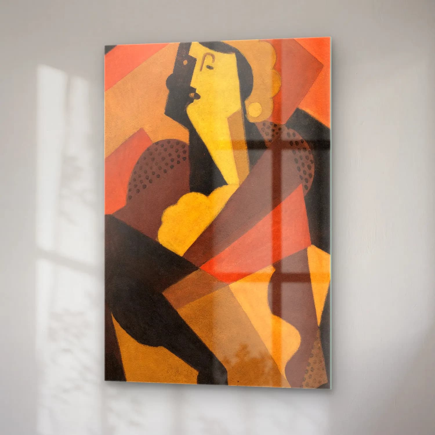 Albert Gleizes – La femme au gant noir (circa 1920) cam tablo — sağ açıdan görünüm
