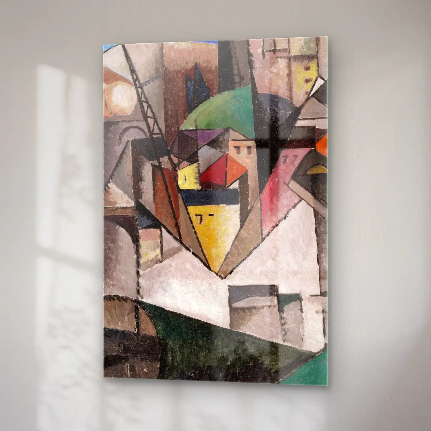 Albert Gleizes – Landscape cam tablo — sağ açıdan görünüm