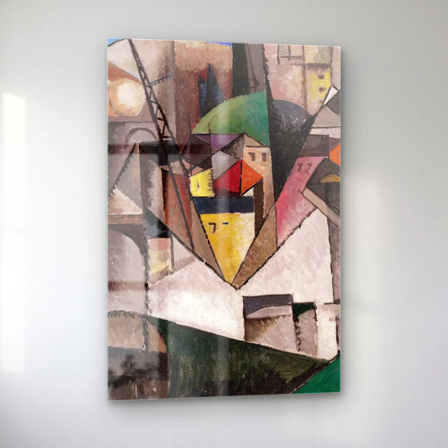 Albert Gleizes – Landscape cam tablo — sol açıdan görünüm