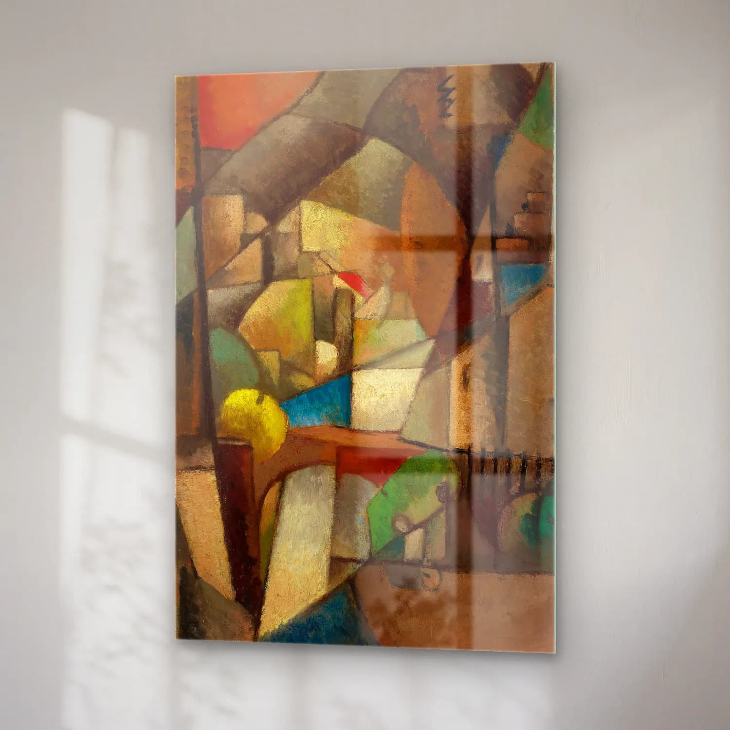 Albert Gleizes – Le Pêcheur cam tablo — sağ açıdan görünüm