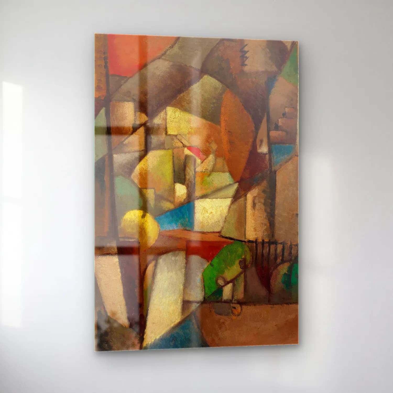 Albert Gleizes – Le Pêcheur cam tablo — sol açıdan görünüm