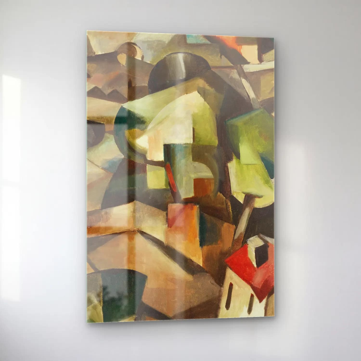 Albert Gleizes – Paysage à Meudon cam tablo — sol açıdan görünüm