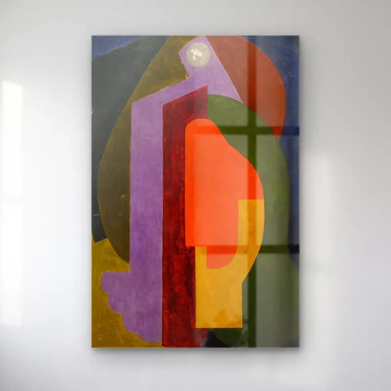 Albert Gleizes – Poème onirique cam tablo — Albert Gleizes – Poème onirique — modern soyut soyut formlar