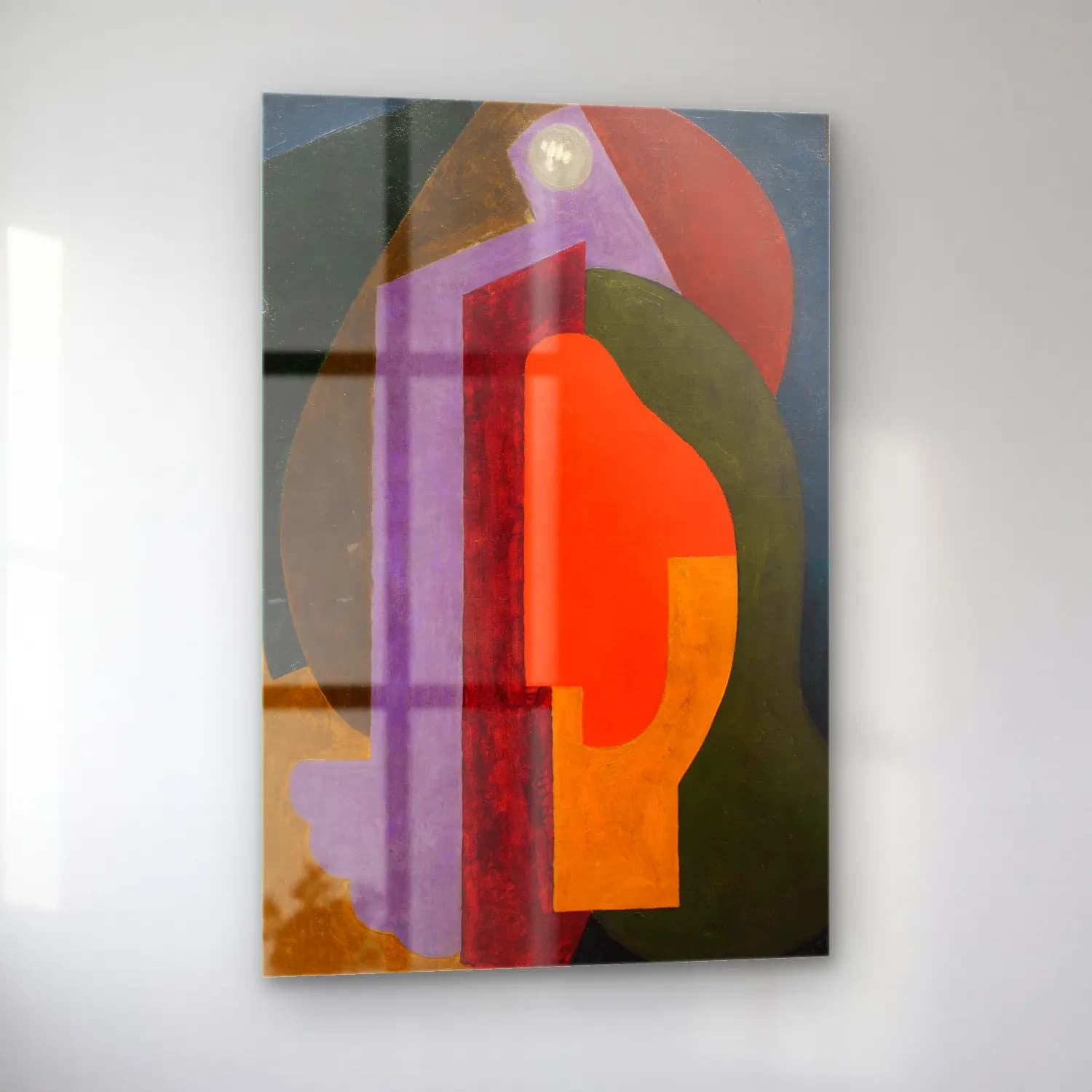 Albert Gleizes – Poème onirique cam tablo — sol açıdan görünüm