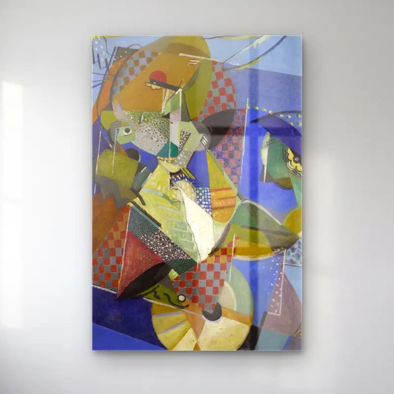 Albert Gleizes – VAUDEVILLE cam tablo — Albert Gleizes – VAUDEVILLE — modern soyut soyut formlar