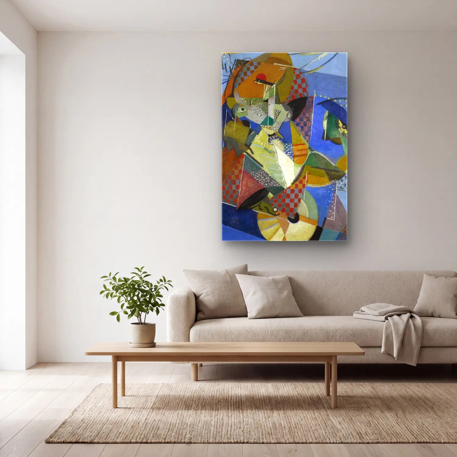 Albert Gleizes – VAUDEVILLE cam tablo — açık renk salonda