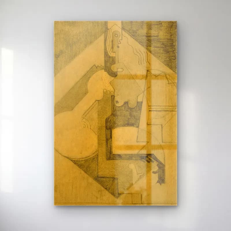 Albert Gleizes – Étude pour ‘La Femme au gant’ ou Composition cam tablo — Albert Gleizes – Étude pour ‘La Femme au gant’ ou Composition — modern soyut soyut formlar
