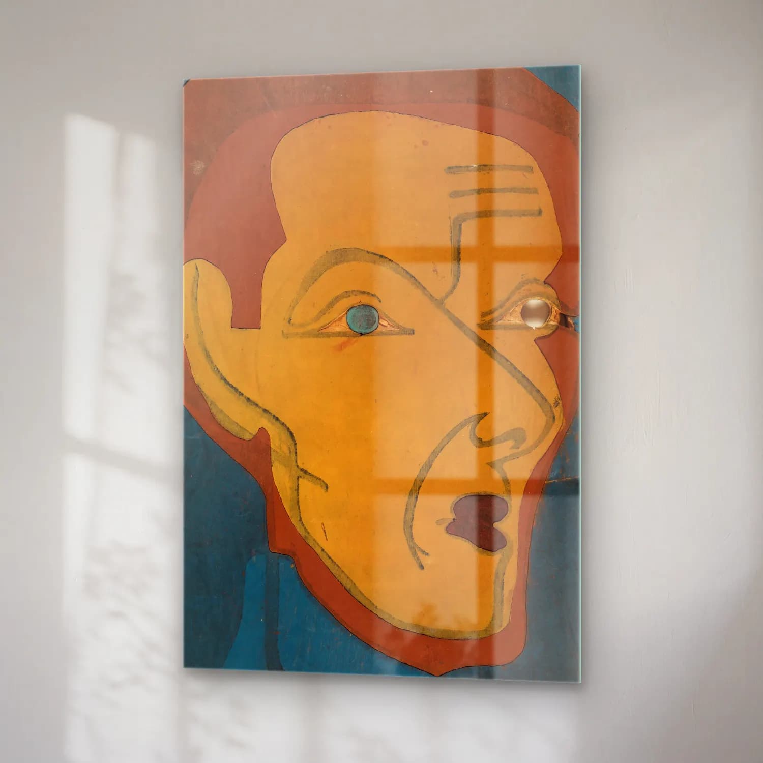 Ernst Ludwig Kirchner – Selbstporträt, Farbstock I cam tablo — sağ açıdan görünüm