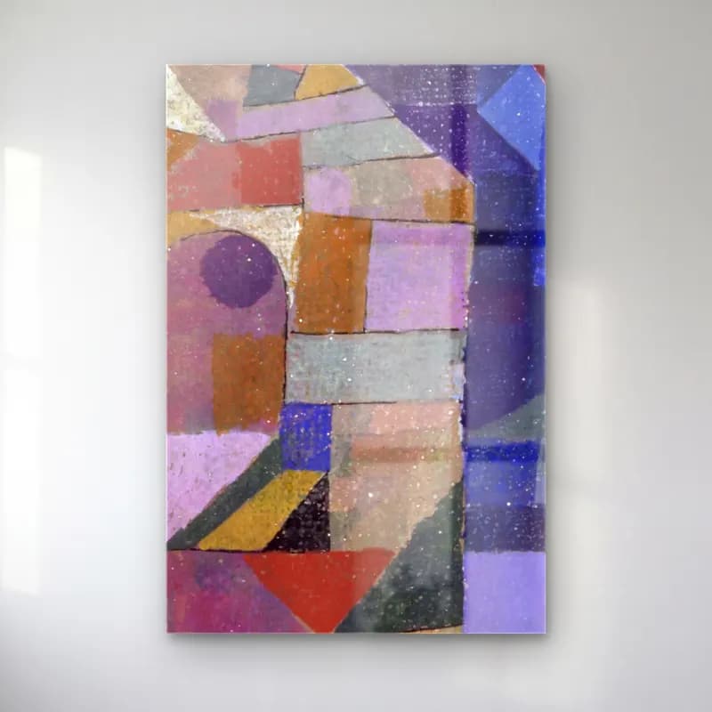 Paul Klee – Burggarten cam tablo — Paul Klee – Burggarten — modern soyut soyut kemer