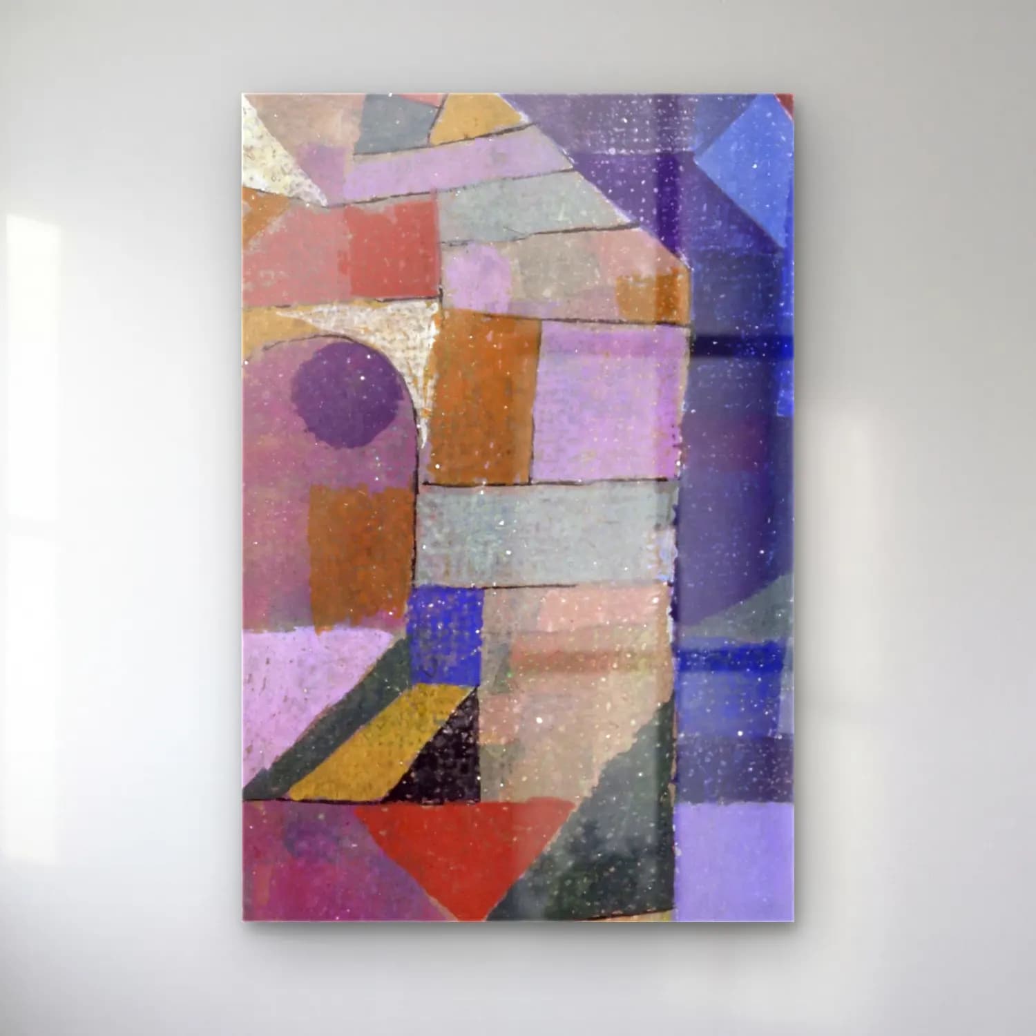 Paul Klee – Burggarten cam tablo — Paul Klee – Burggarten — modern soyut soyut kemer