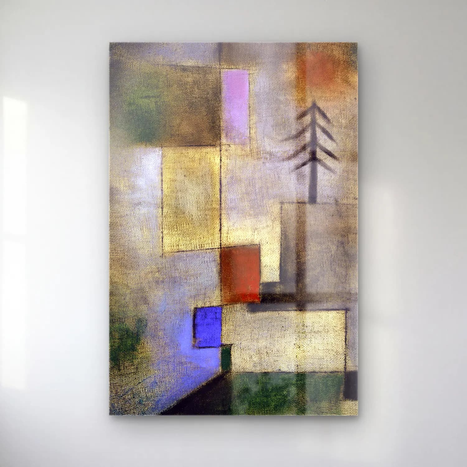 Paul Klee – Small fir picture cam tablo — Paul Klee – Small fir picture — modern soyut soyut manzara