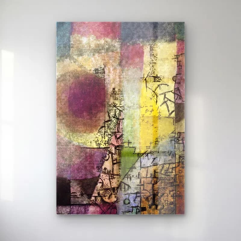 Paul Klee – Untitled cam tablo — Paul Klee – Untitled — modern soyut soyut manzara