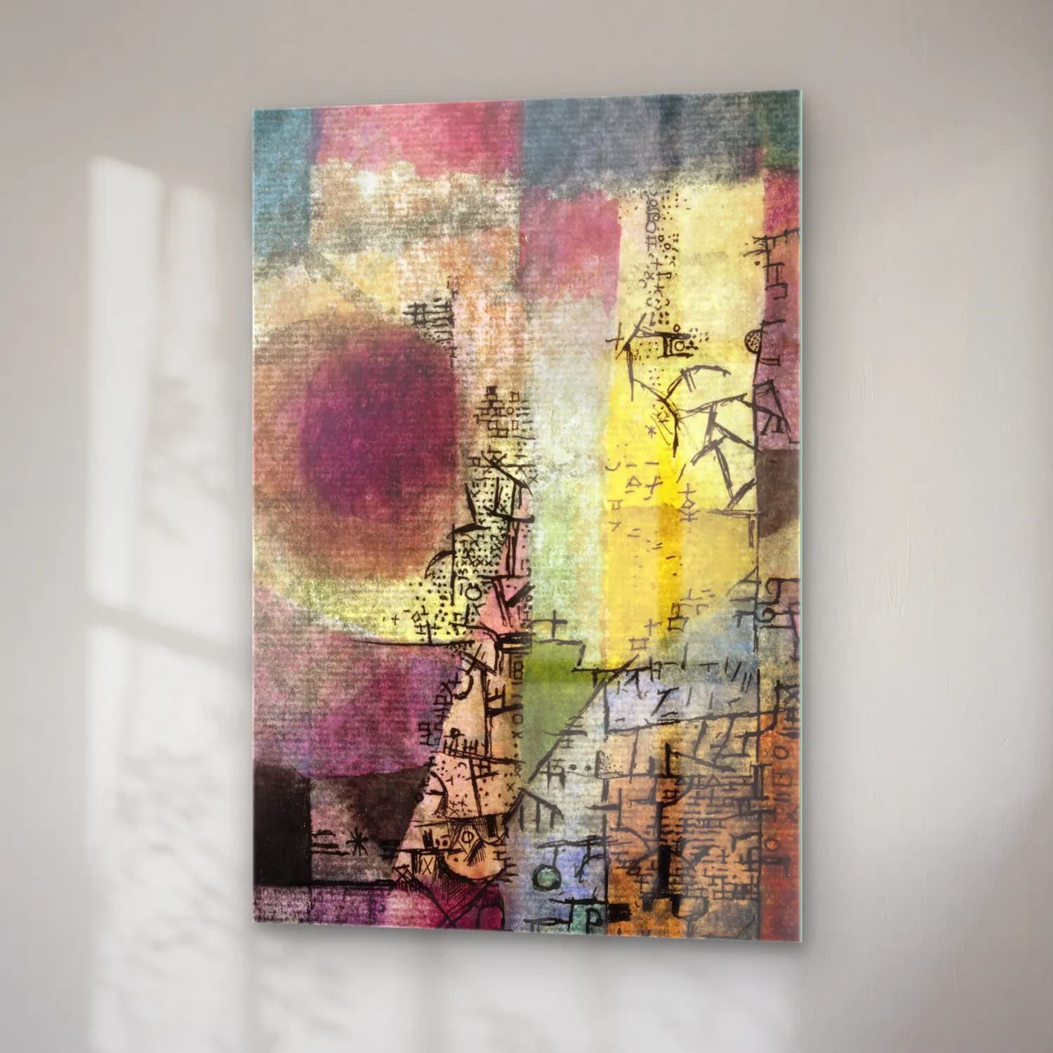 Paul Klee – Untitled cam tablo — sağ açıdan görünüm