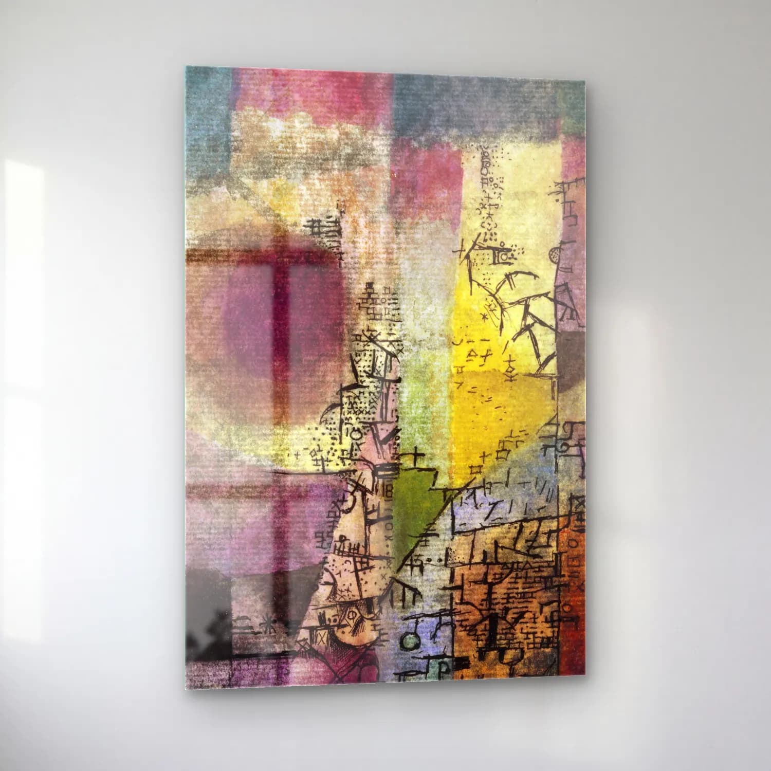 Paul Klee – Untitled cam tablo — sol açıdan görünüm