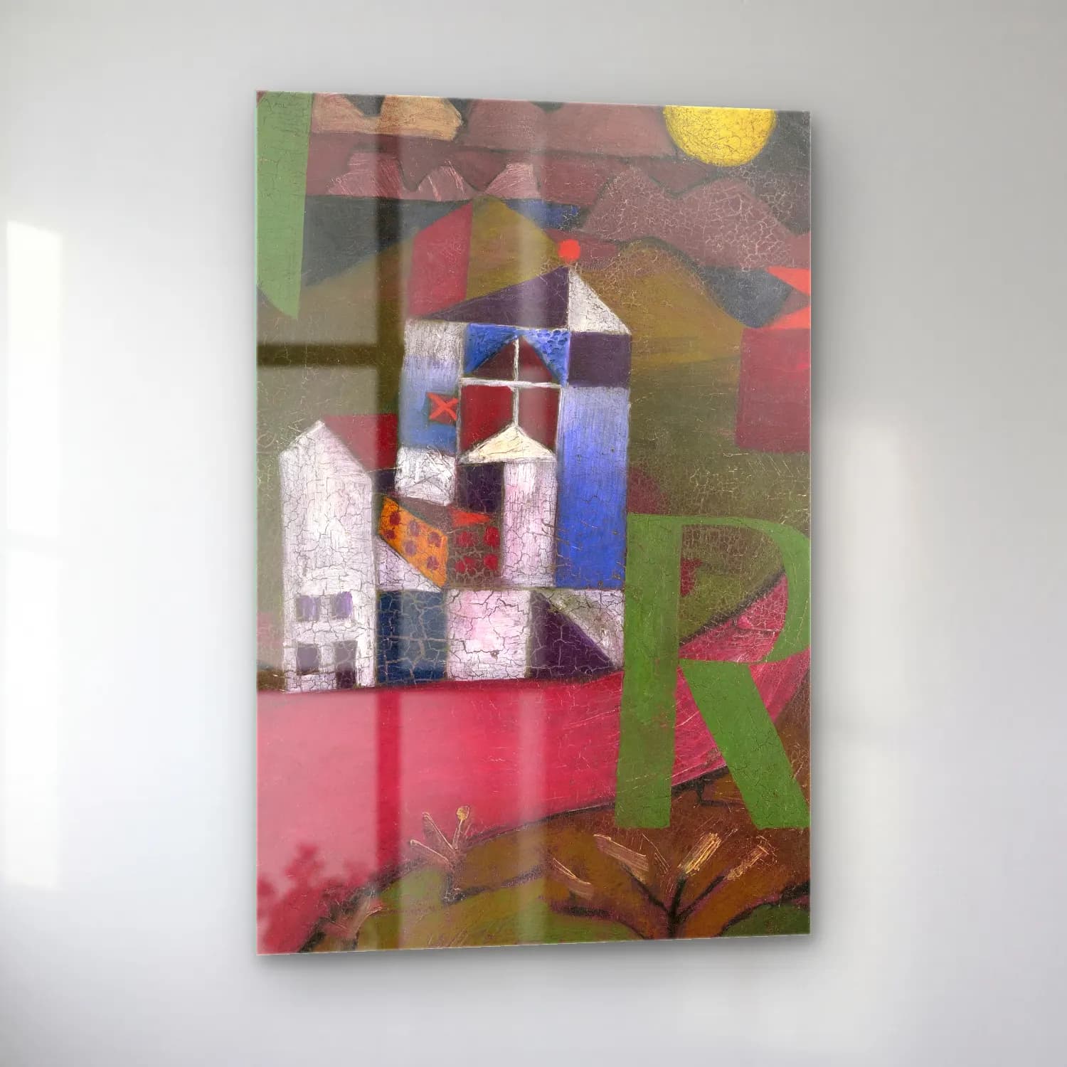 Paul Klee – Villa R cam tablo — sol açıdan görünüm