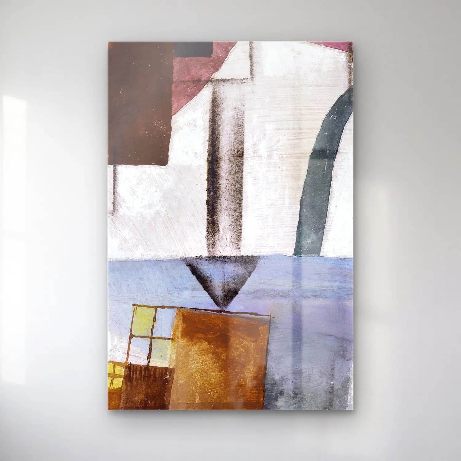 Paul Klee – White Easter II cam tablo — Paul Klee – White Easter II — modern soyut soyut formlar