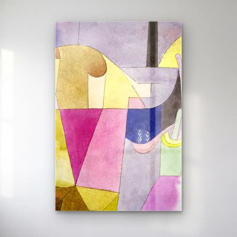 Paul Klee – Black Columns in a Landscape cam tablo — Paul Klee – Black Columns in a Landscape — modern soyut soyut formlar