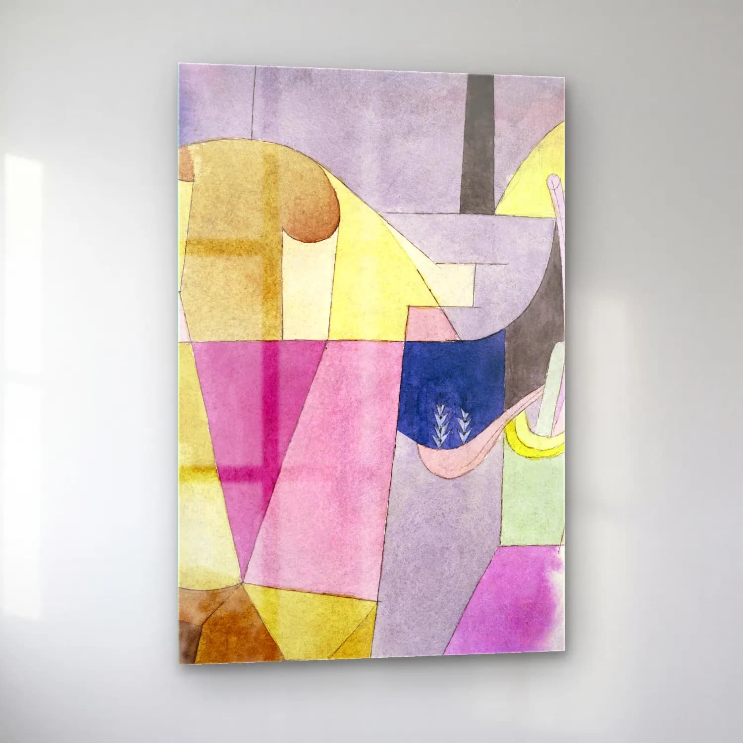 Paul Klee – Black Columns in a Landscape cam tablo — sol açıdan görünüm