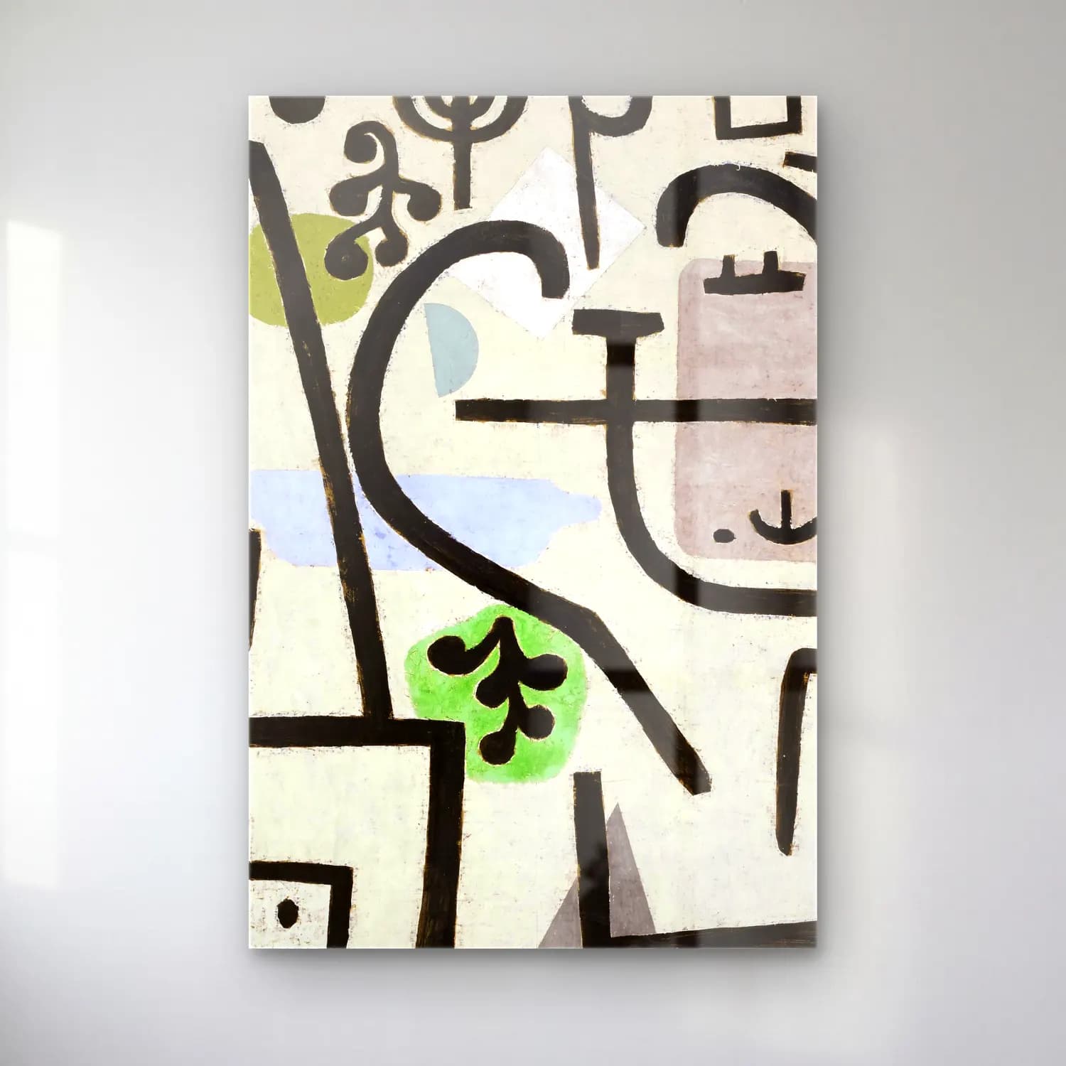 Paul Klee – Paul s Rich Port cam tablo — Paul Klee – Paul s Rich Port — modern soyut soyut formlar