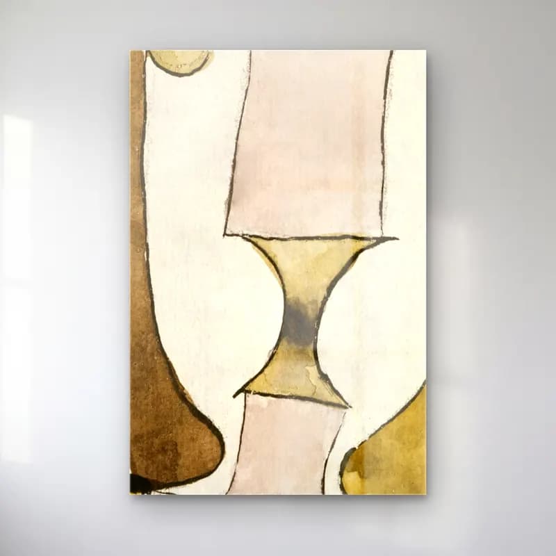 Paul Klee – Popular Wall-Painting cam tablo — Paul Klee – Popular Wall-Painting — modern soyut soyut formlar