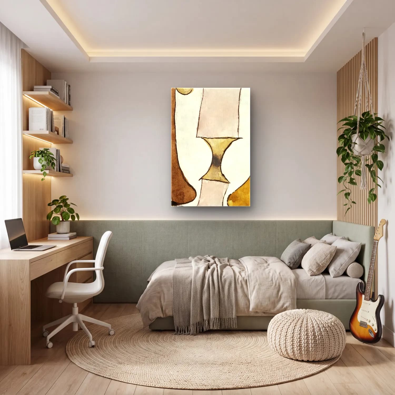 Paul Klee – Popular Wall-Painting cam tablo — genç odasında