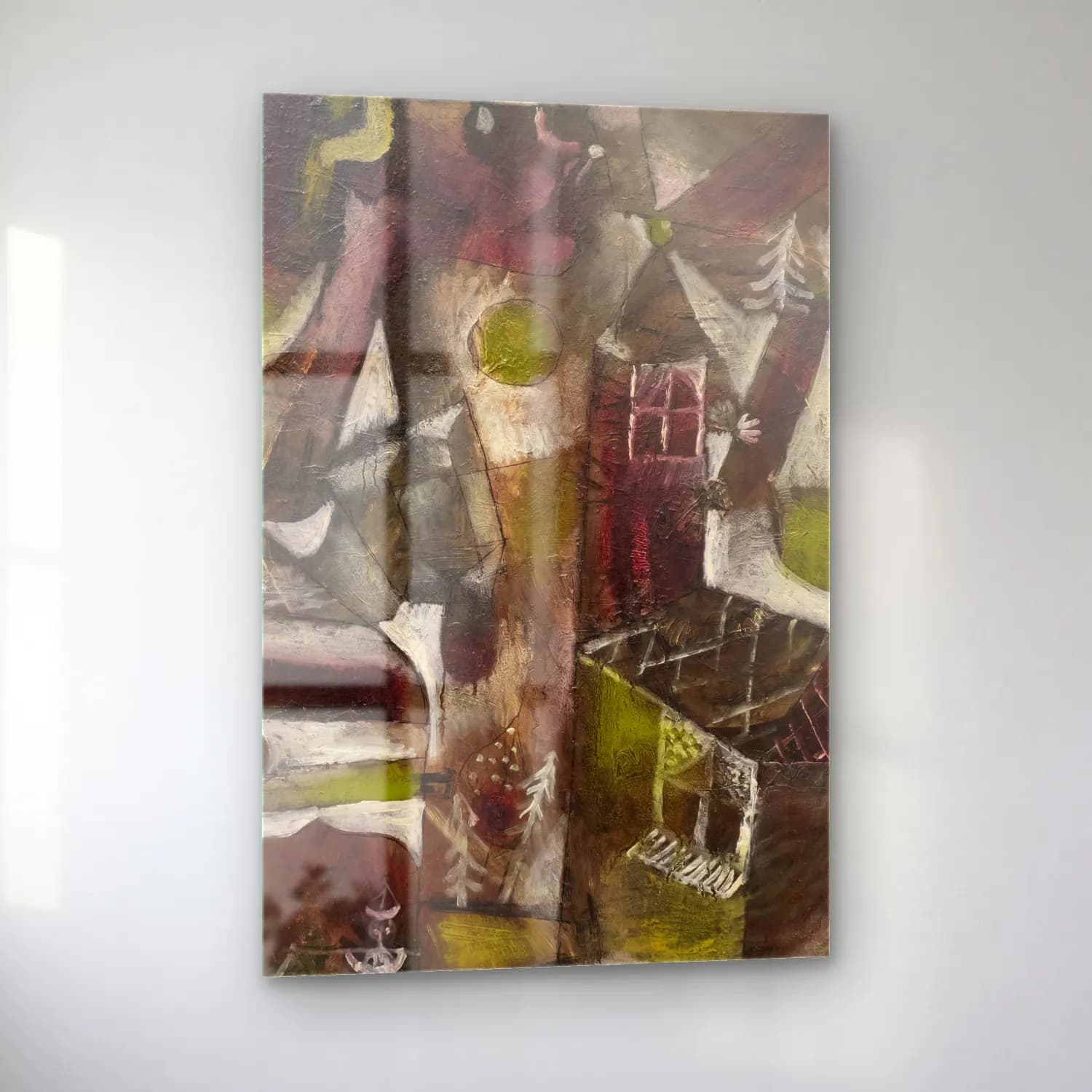 Paul Klee – Swamp Legend cam tablo — sol açıdan görünüm