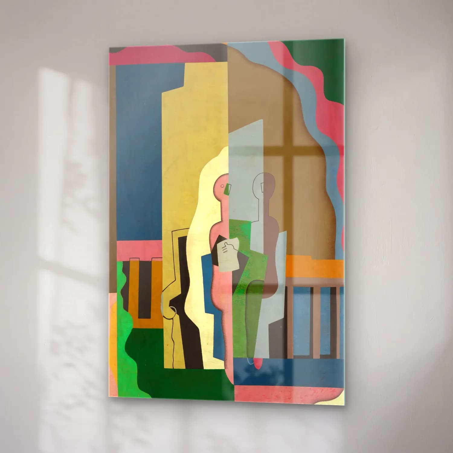 Georges Valmier – Lavans-lès-Saint-Claude, Jura, Femmes au balcon cam tablo — sağ açıdan görünüm