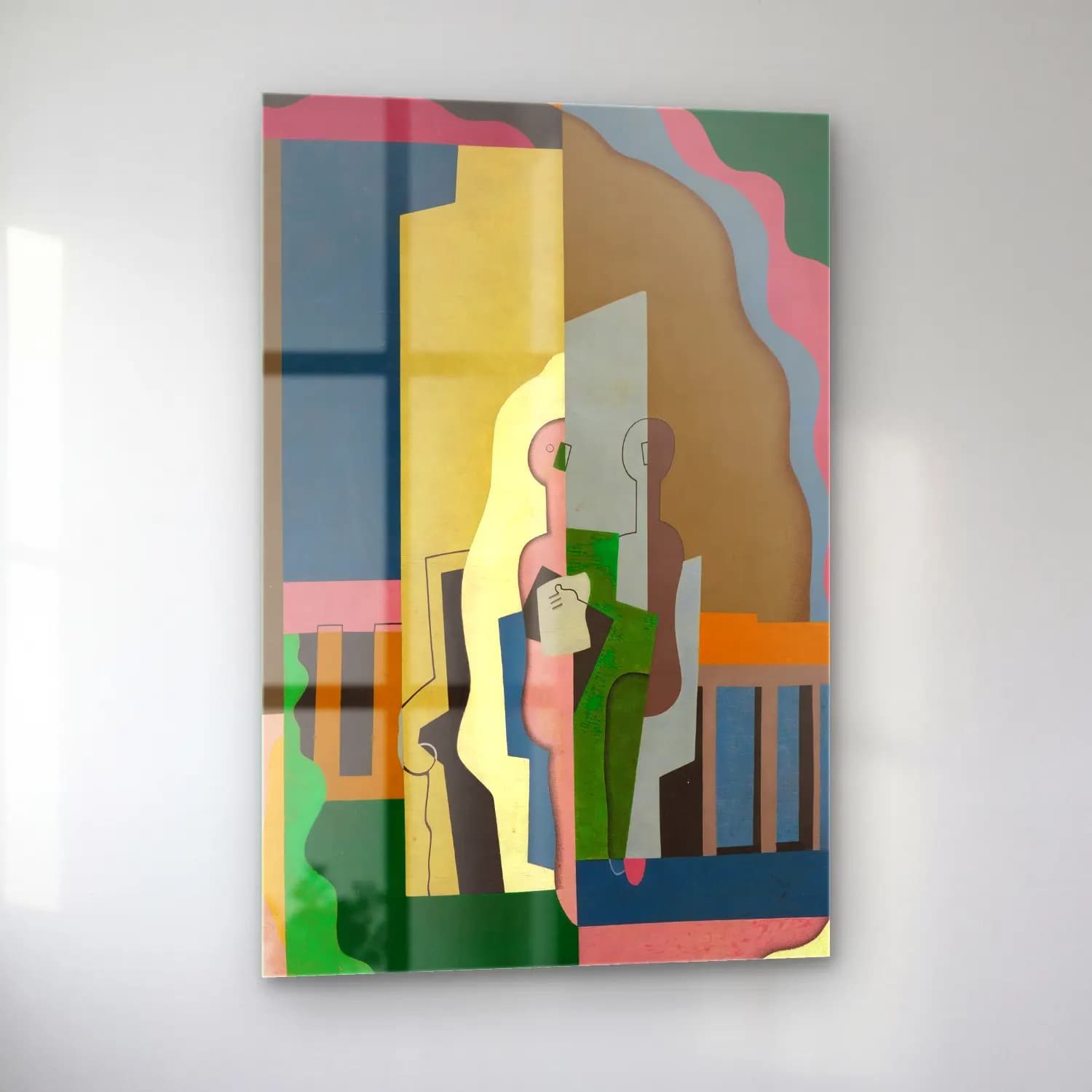 Georges Valmier – Lavans-lès-Saint-Claude, Jura, Femmes au balcon cam tablo — sol açıdan görünüm