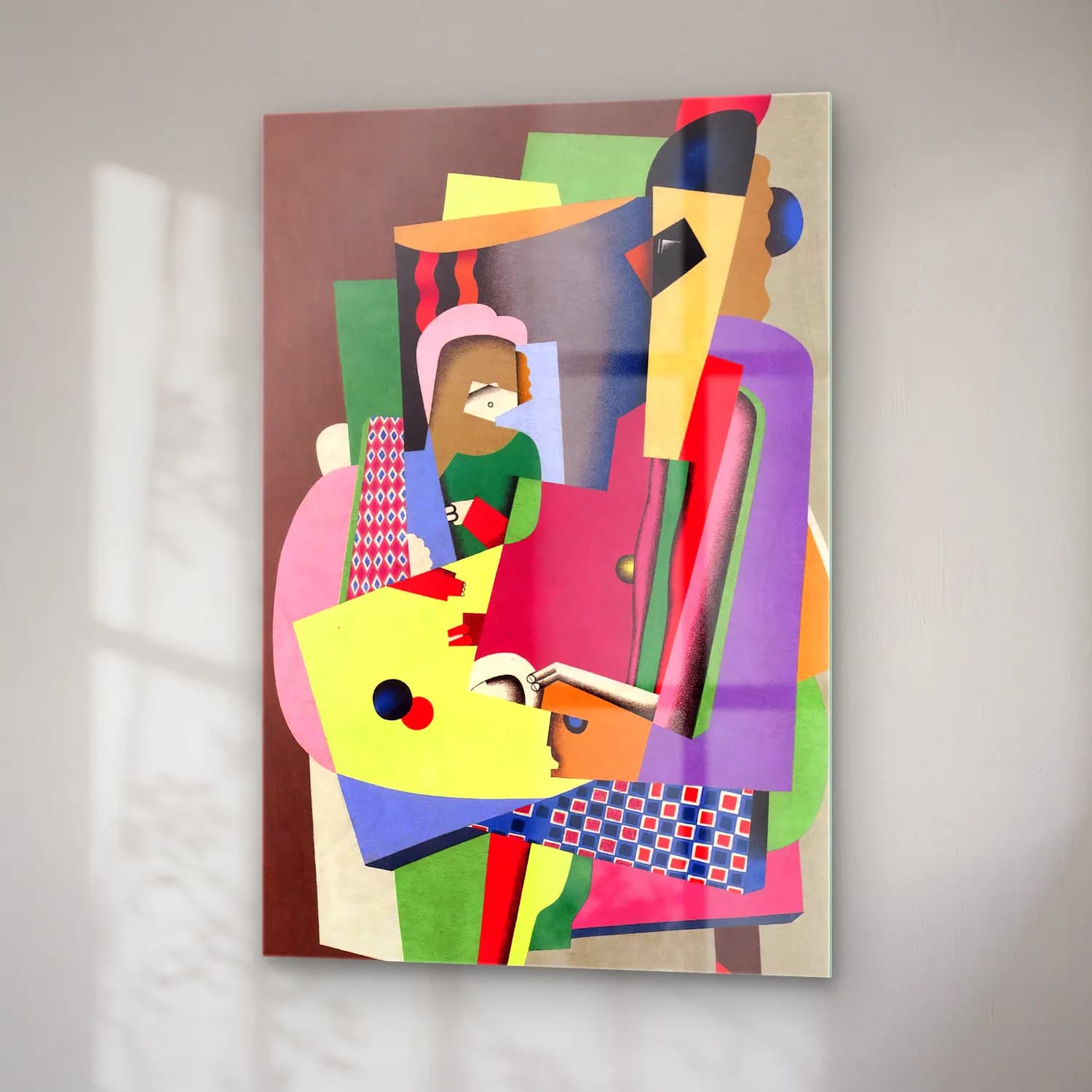 Georges Valmier – The piano lesson – Pembe Tonlar cam tablo — sağ açıdan görünüm