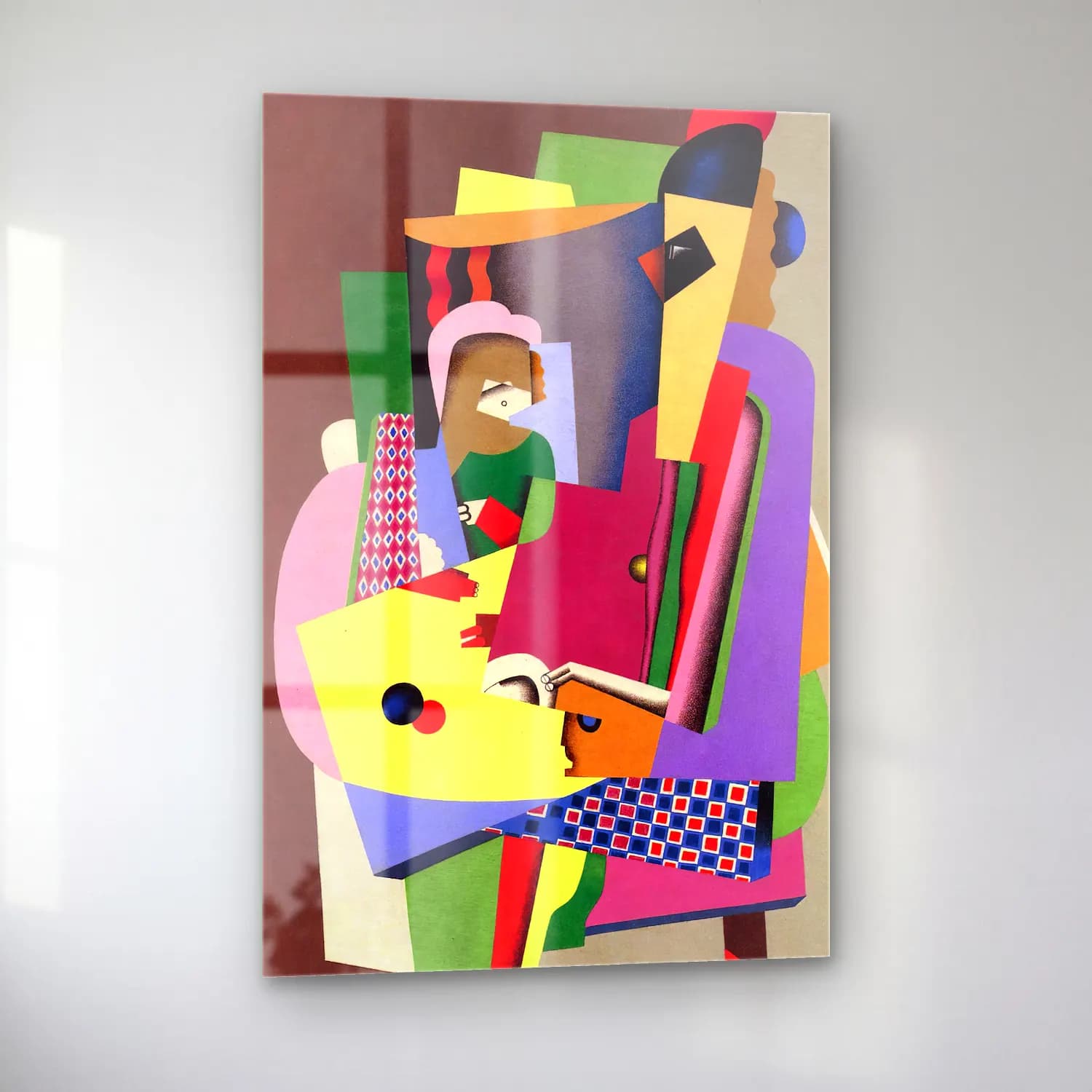 Georges Valmier – The piano lesson – Pembe Tonlar cam tablo — sol açıdan görünüm