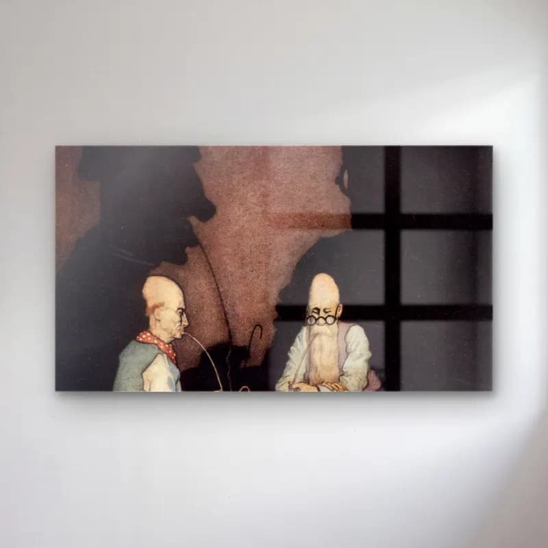 Thomas Mackenzie – The Philosophers were able to hear each other thinking all… cam tablo — Thomas Mackenzie – The Philosophers were able to hear each other thinking all… — vintage erkek portresi