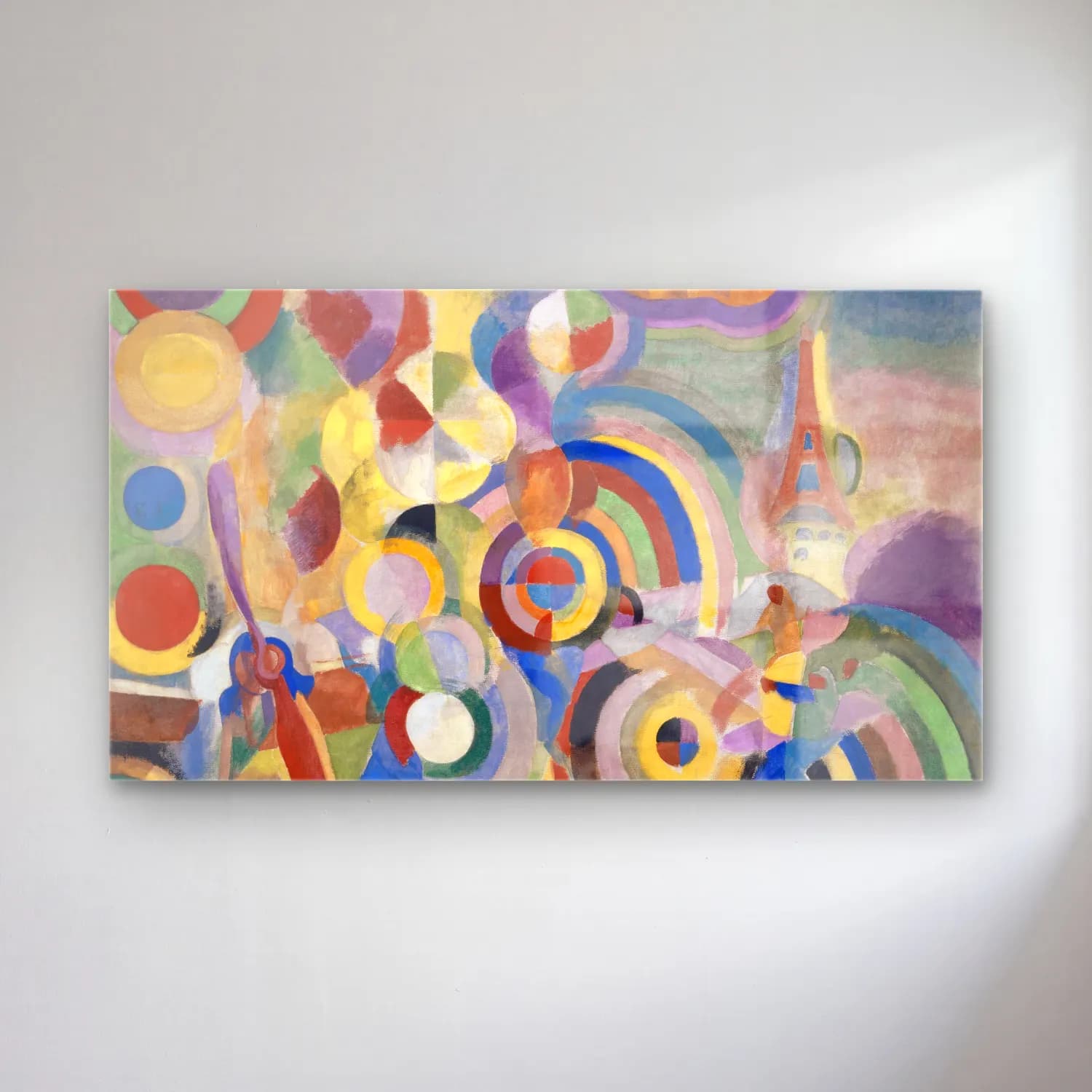 Robert Delaunay – Homage to Blériot cam tablo — Robert Delaunay – Homage to Blériot — modern soyut soyut formlar