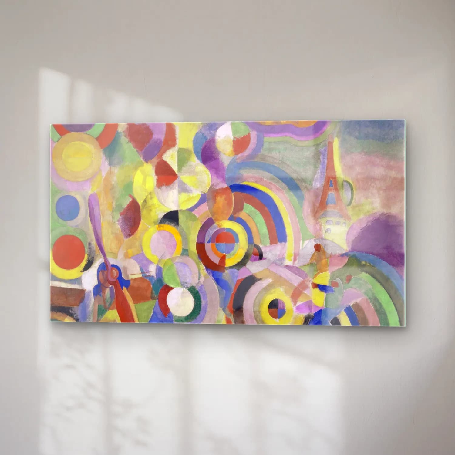 Robert Delaunay – Homage to Blériot cam tablo — sağ açıdan görünüm