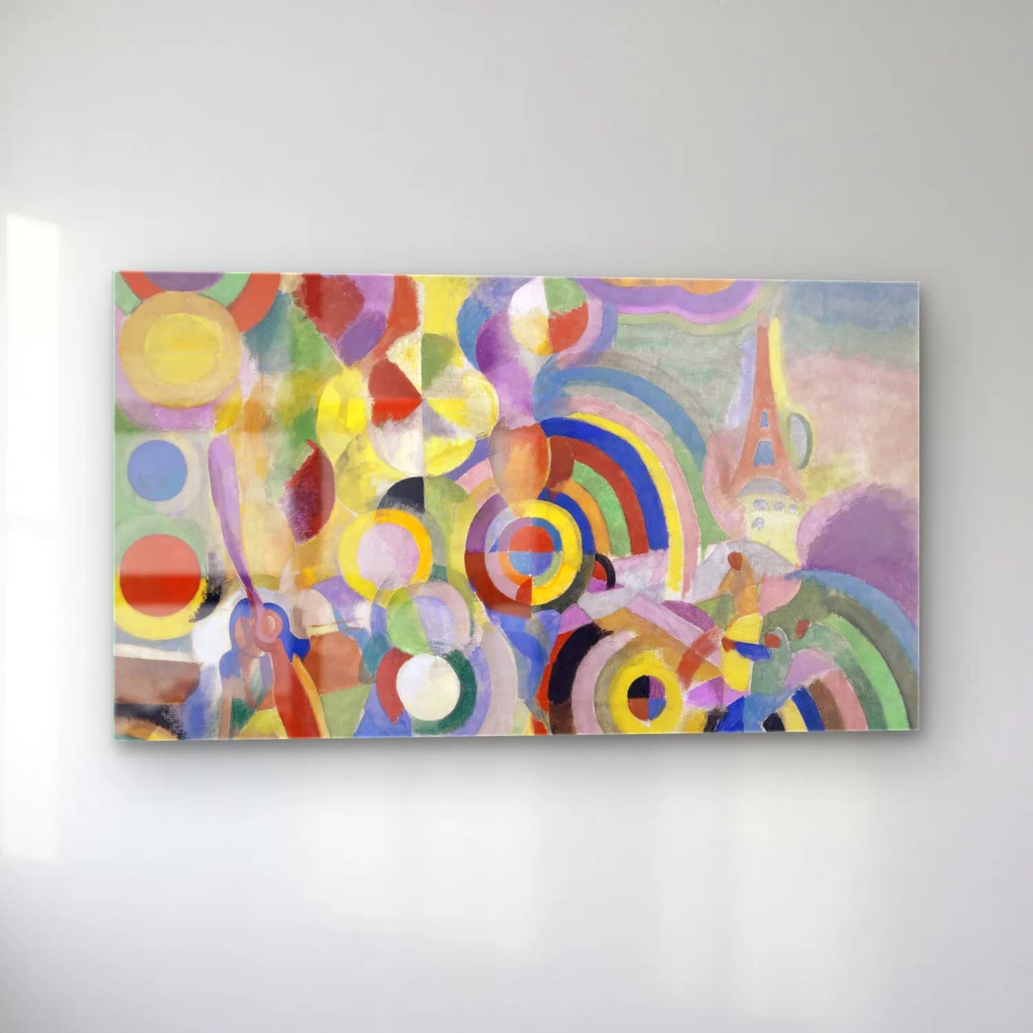 Robert Delaunay – Homage to Blériot cam tablo — sol açıdan görünüm