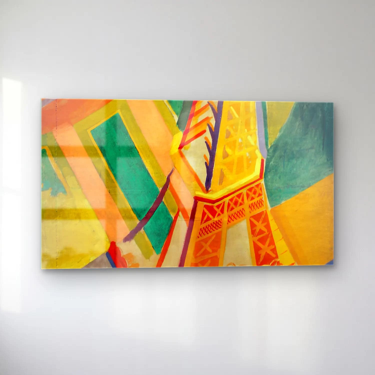 Robert Delaunay – Tour Eiffel – Sarı Tonlar cam tablo — sol açıdan görünüm