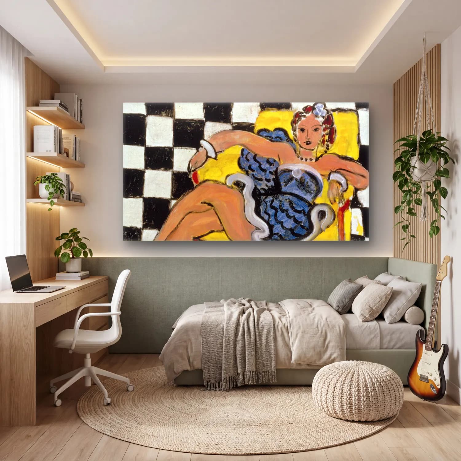 Henri Matisse – L07007-15-lr cam tablo — genç odasında