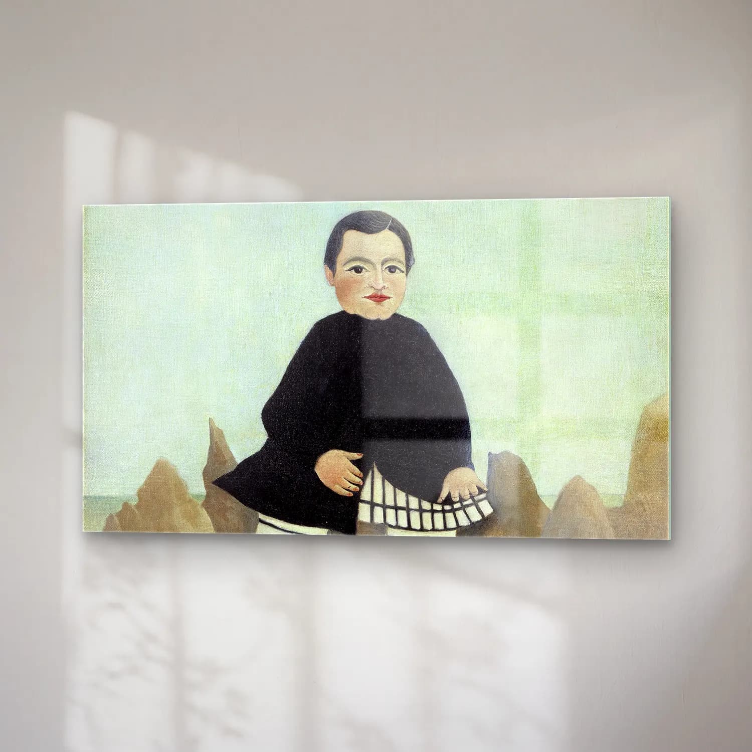Henri Rousseau – Boy on the Rocks cam tablo — sağ açıdan görünüm