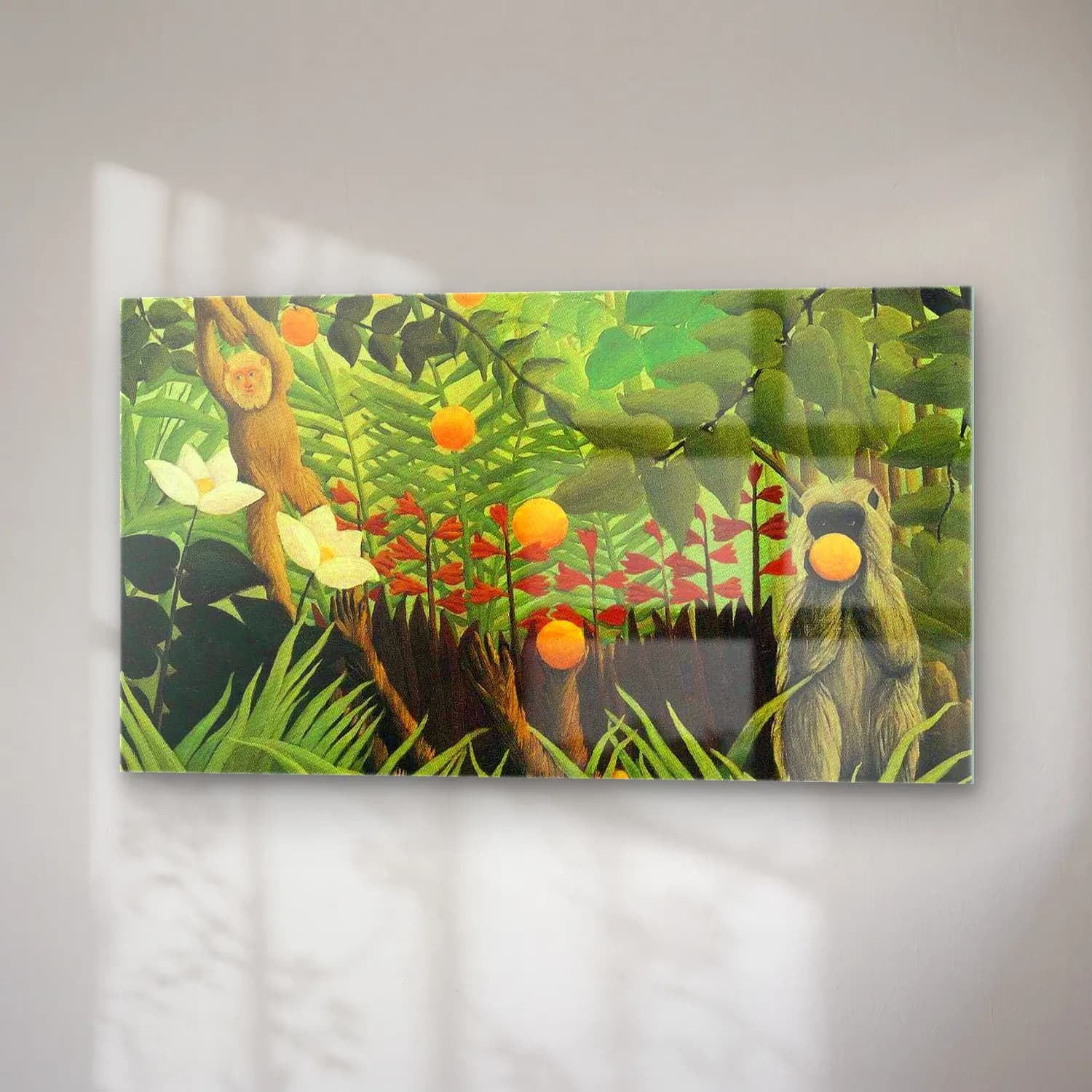 Henri Rousseau – Monkeys in the Jungle cam tablo — sağ açıdan görünüm