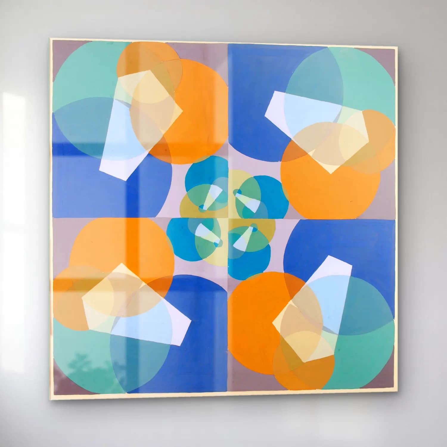 Joseph Schillinger – Geometrik Daireler cam tablo — sol açıdan görünüm