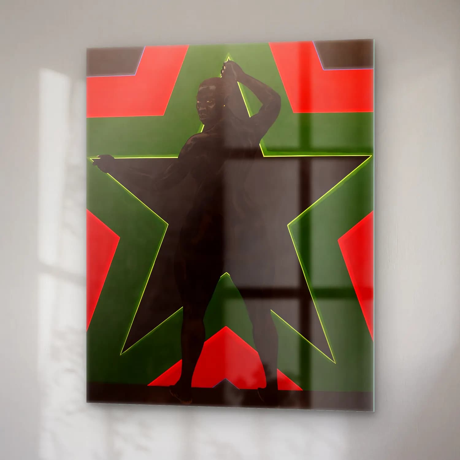 Kerry James Marshall – Figür Çalışması cam tablo — sağ açıdan görünüm