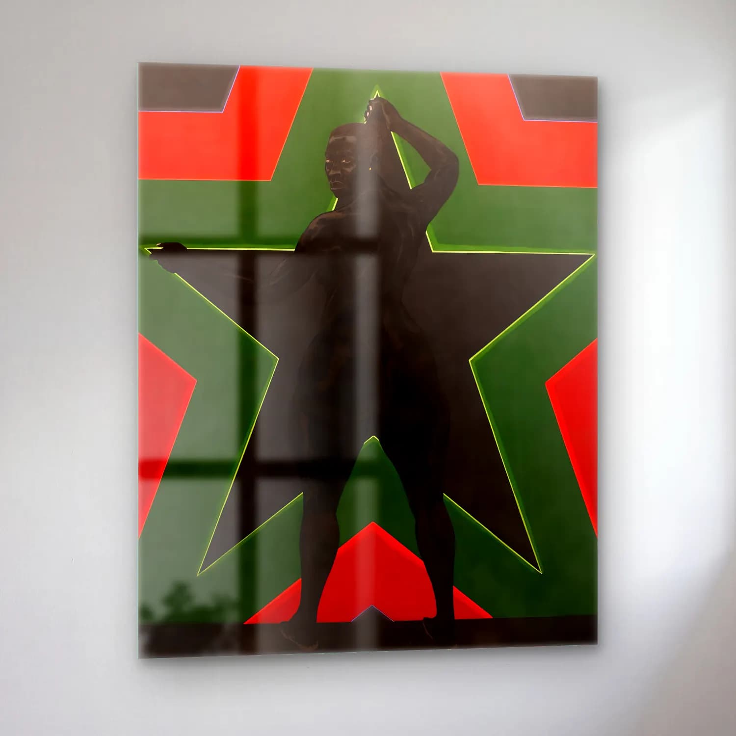 Kerry James Marshall – Figür Çalışması cam tablo — sol açıdan görünüm