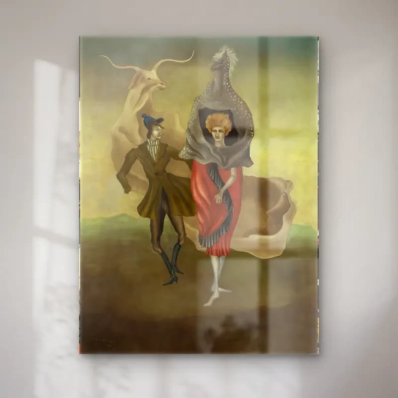 Leonora Carrington – Dansçılar cam tablo — Leonora Carrington – Dansçılar — yağlı boya dansçılar