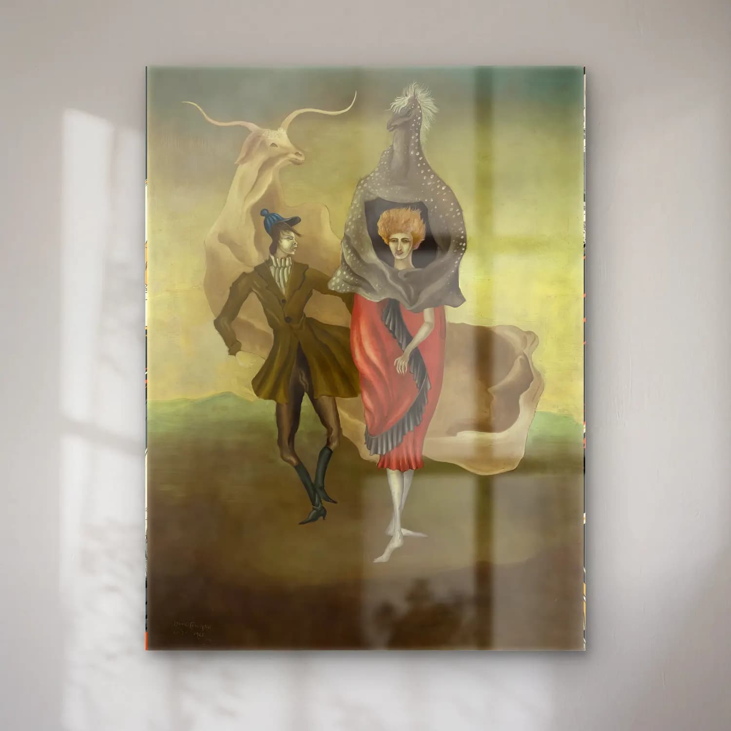 Leonora Carrington – Dansçılar cam tablo — Leonora Carrington – Dansçılar — yağlı boya dansçılar