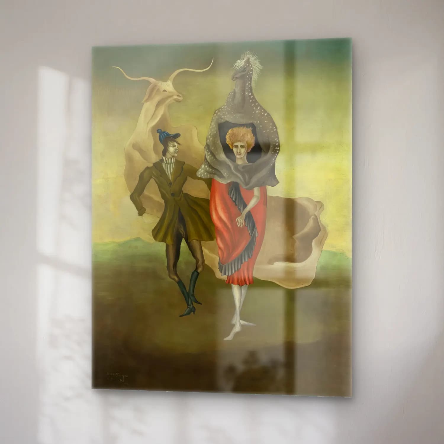 Leonora Carrington – Dansçılar cam tablo — sağ açıdan görünüm