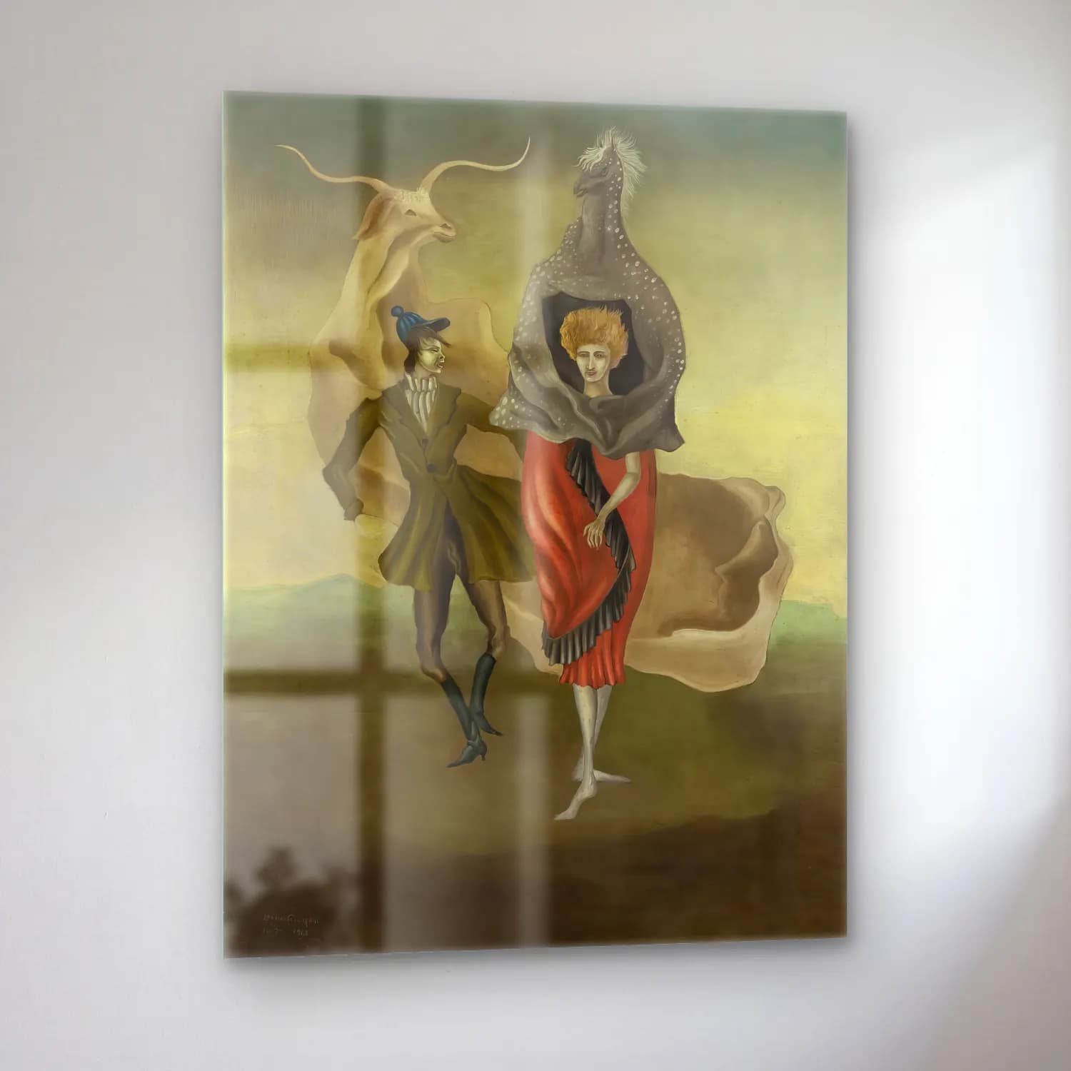 Leonora Carrington – Dansçılar cam tablo — sol açıdan görünüm