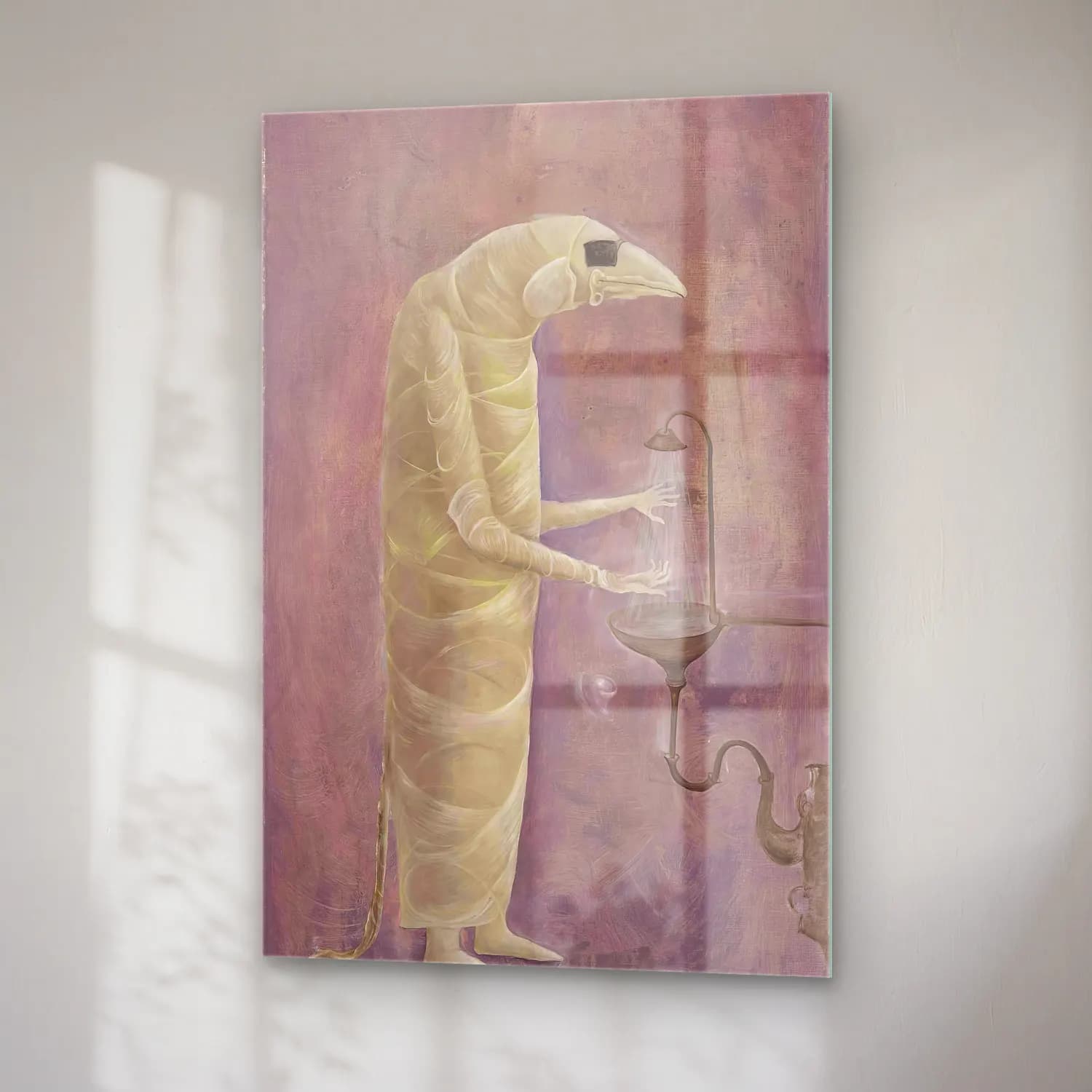 Leonora Carrington – Figür Çalışması cam tablo — sağ açıdan görünüm