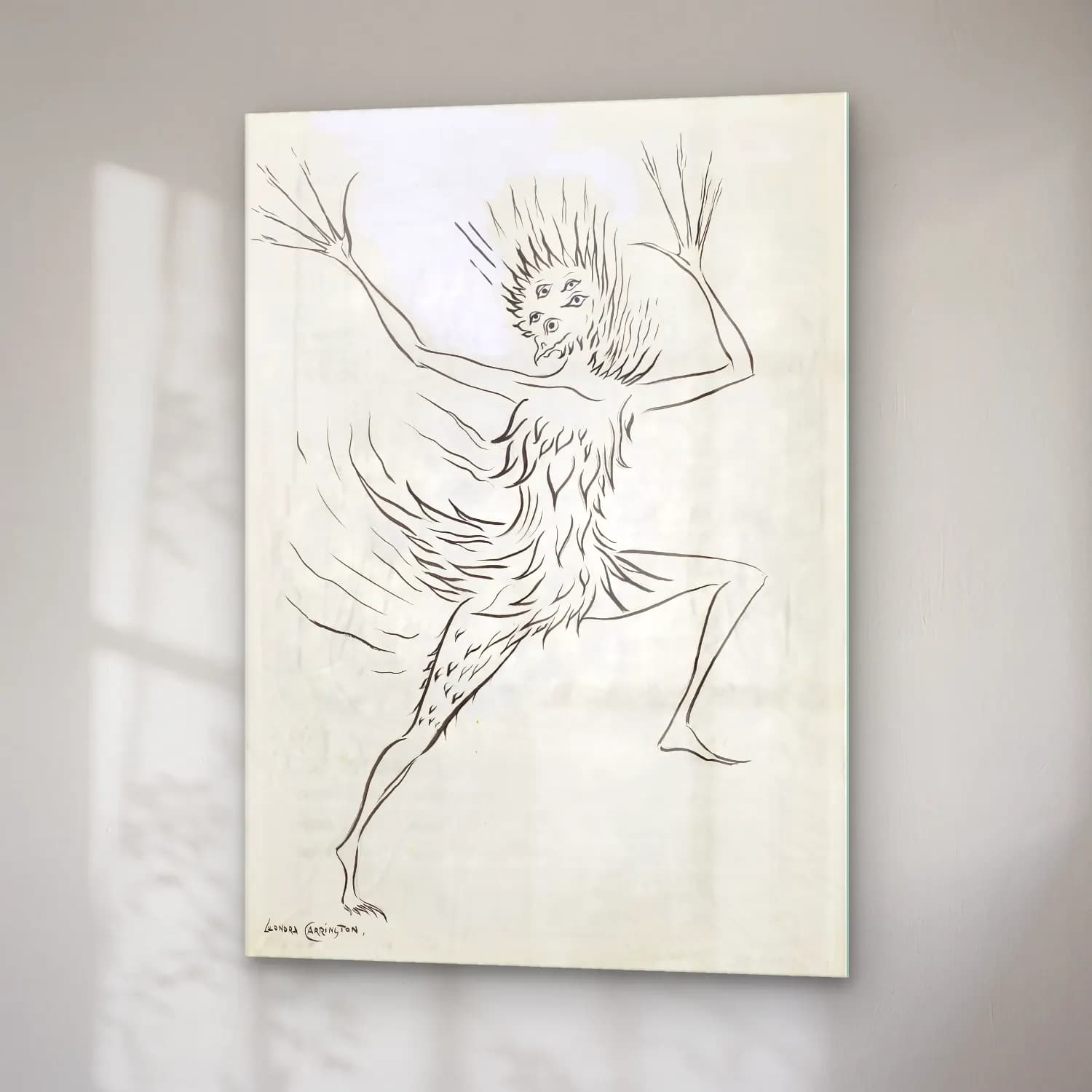 Leonora Carrington – Melek cam tablo — sağ açıdan görünüm
