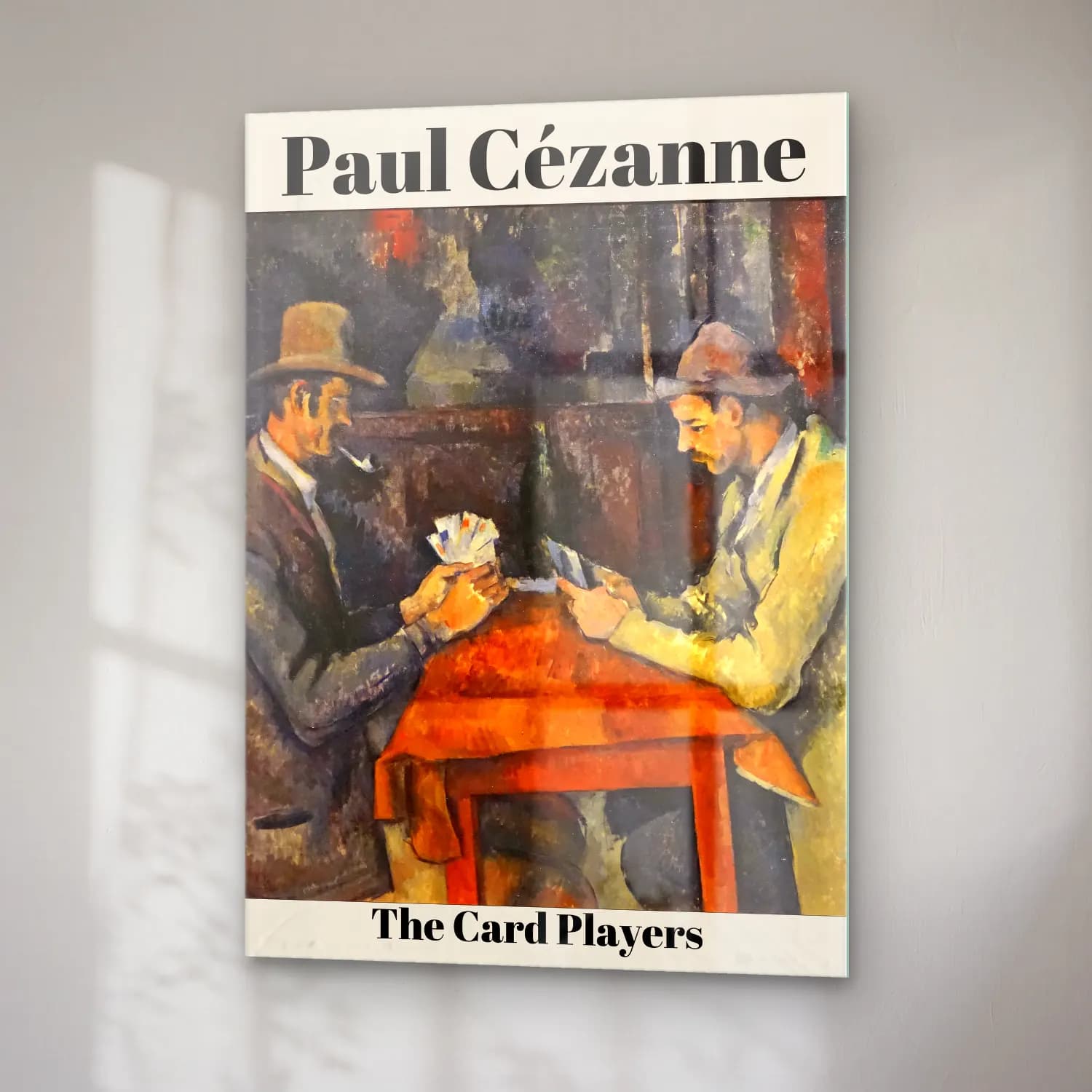 Paul Cezanne – Erkek Portresi cam tablo — sağ açıdan görünüm